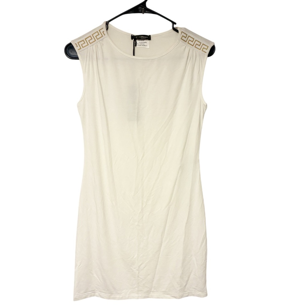 Versace Size‎ 1 Intimates White Sleeveless Mini Slip Dress NEW